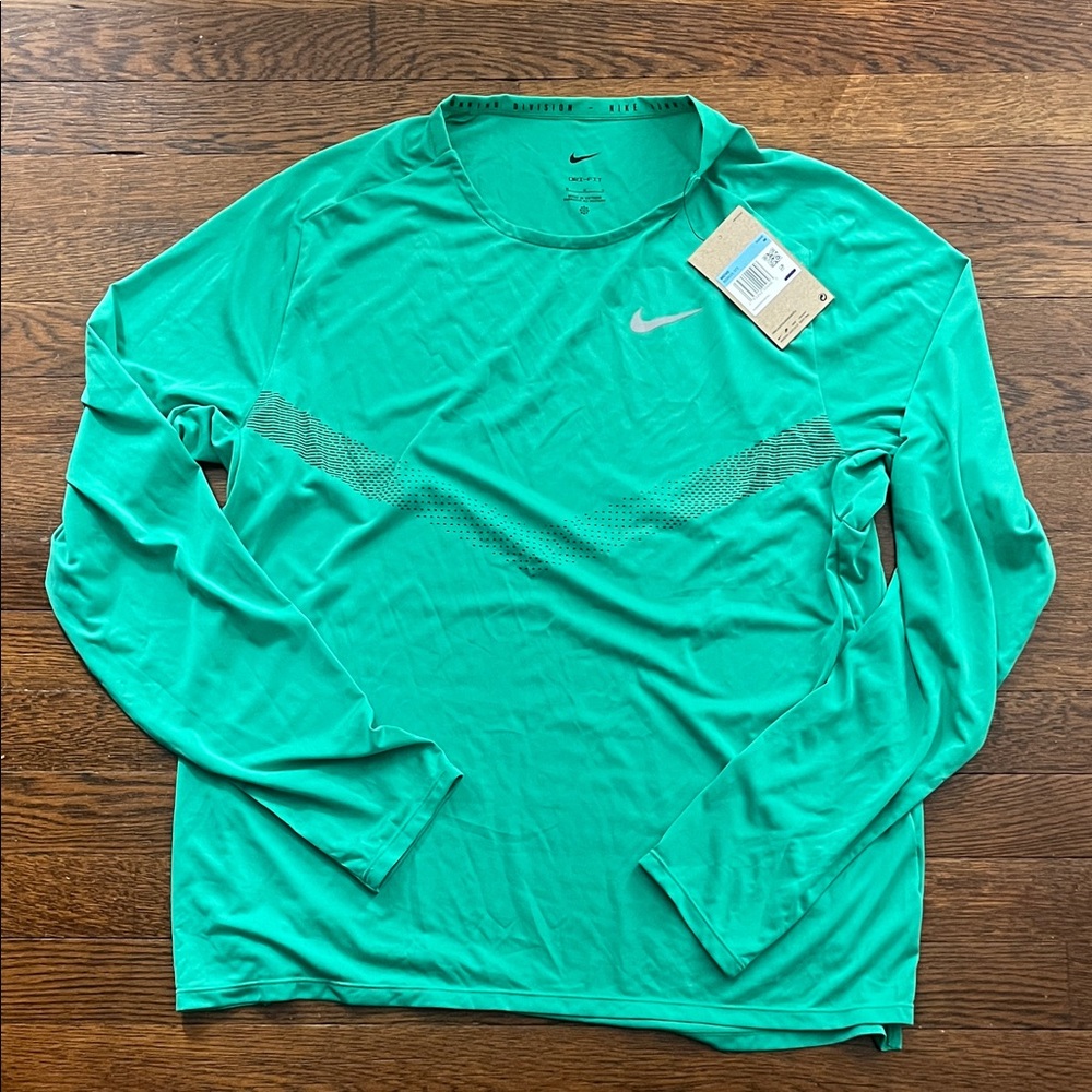 Nike Men's Teal Long Sleeve Tee